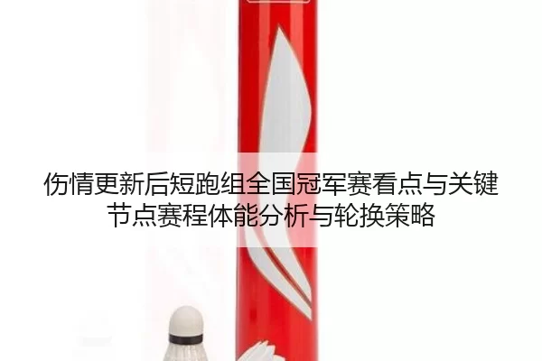 伤情更新后短跑组全国冠军赛看点与关键节点赛程体能分析与轮换策略
